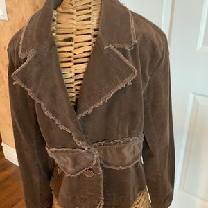 Brown corduroy blazer/jacket size says PL